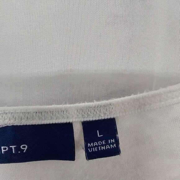 Apt. 9 White Floral Lace Layered Tank Top Boho Festival Coquette L - Picture 9 of 12